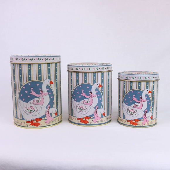 Unbranded Other - Vintage Nesting Goose Geese Canisters Set of 3